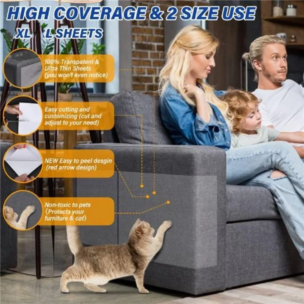 10 Pcs Extra Large Furniture Protectors from Cats, 5pcs 17